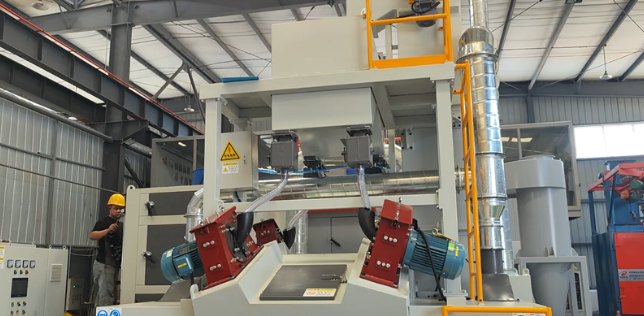 邢台板材除锈强化，通过式抛丸机应用案例