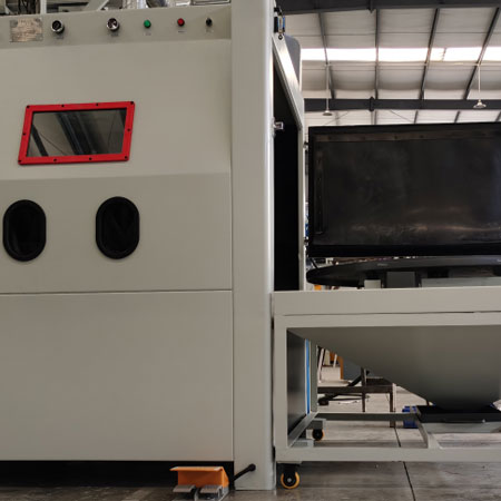 邢台无尘喷砂机半自动模具喷砂机